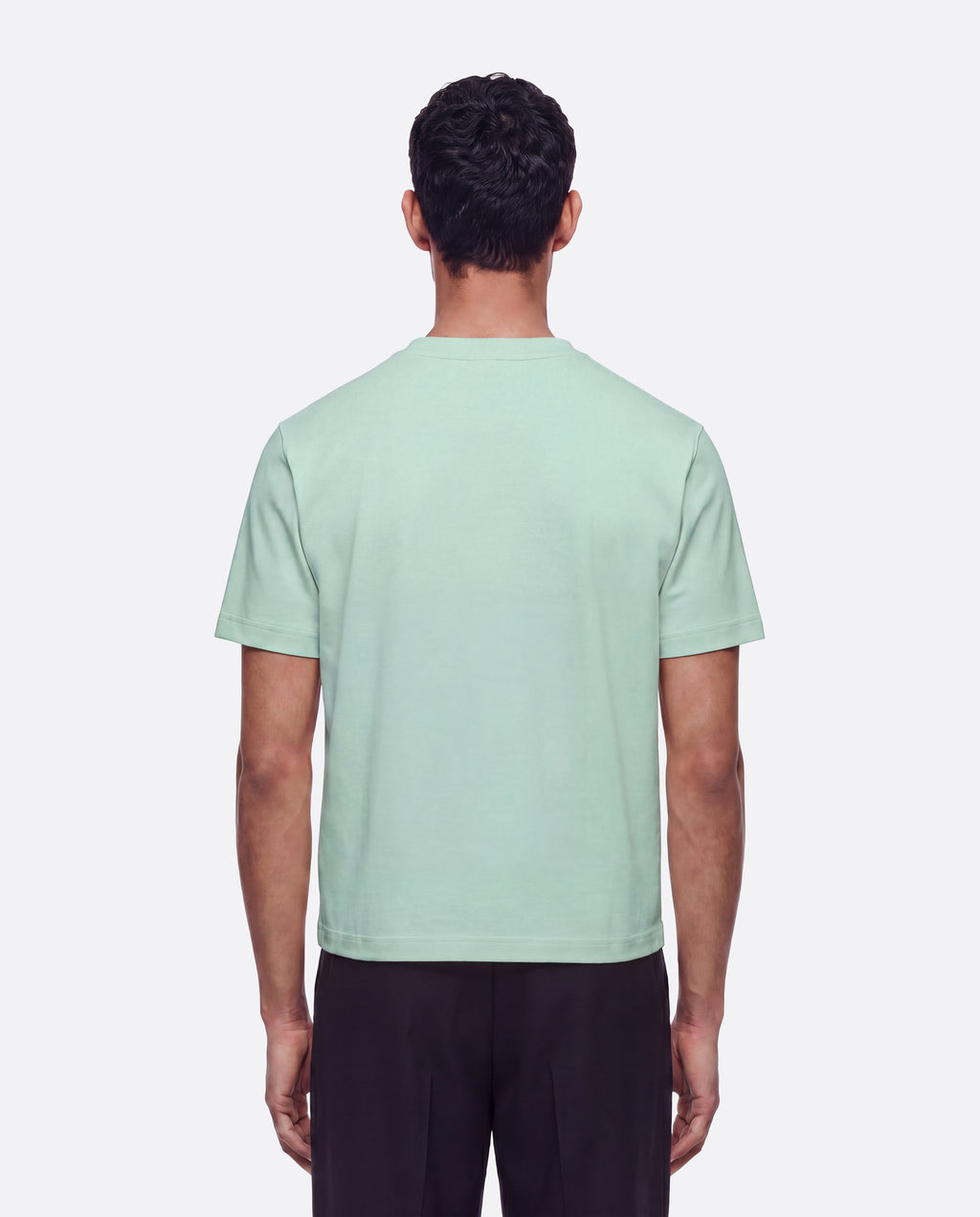 HEAVYWIGHT FITTED CROP T-SHIRT - MINT GREEN