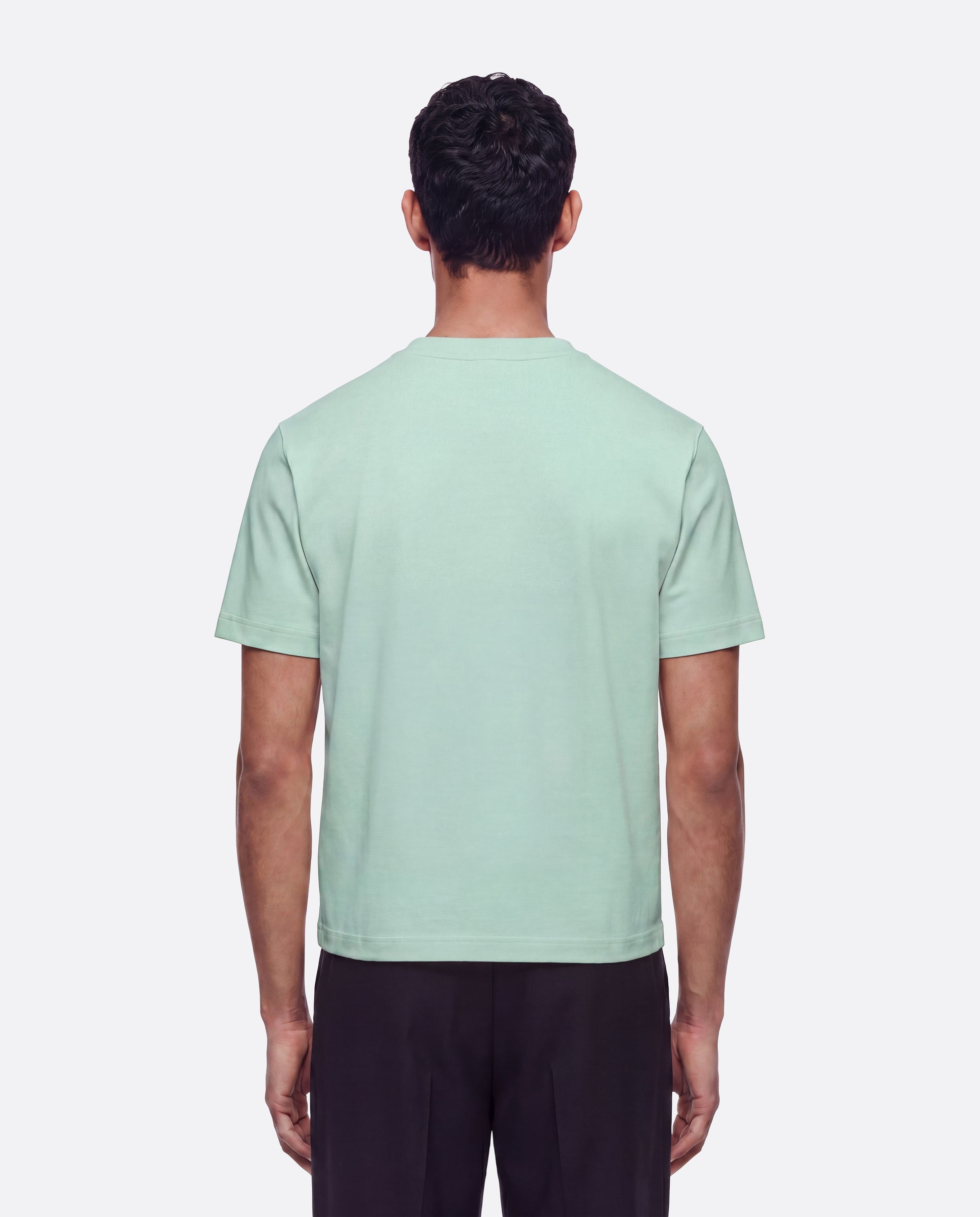 HEAVYWIGHT FITTED CROP T-SHIRT - MINT GREEN