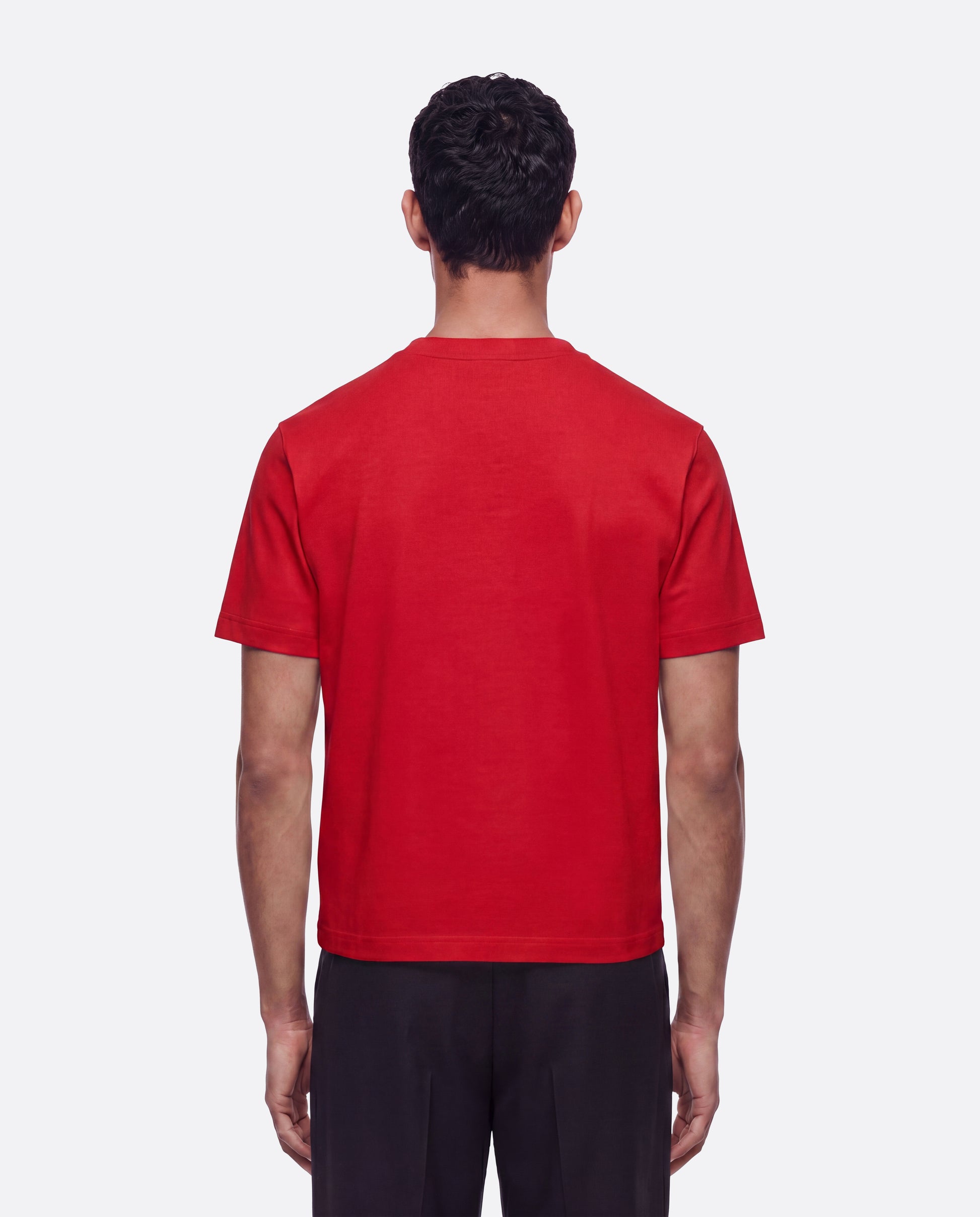 MEDWIGHT FITTED CROP T-SHIRT - RED