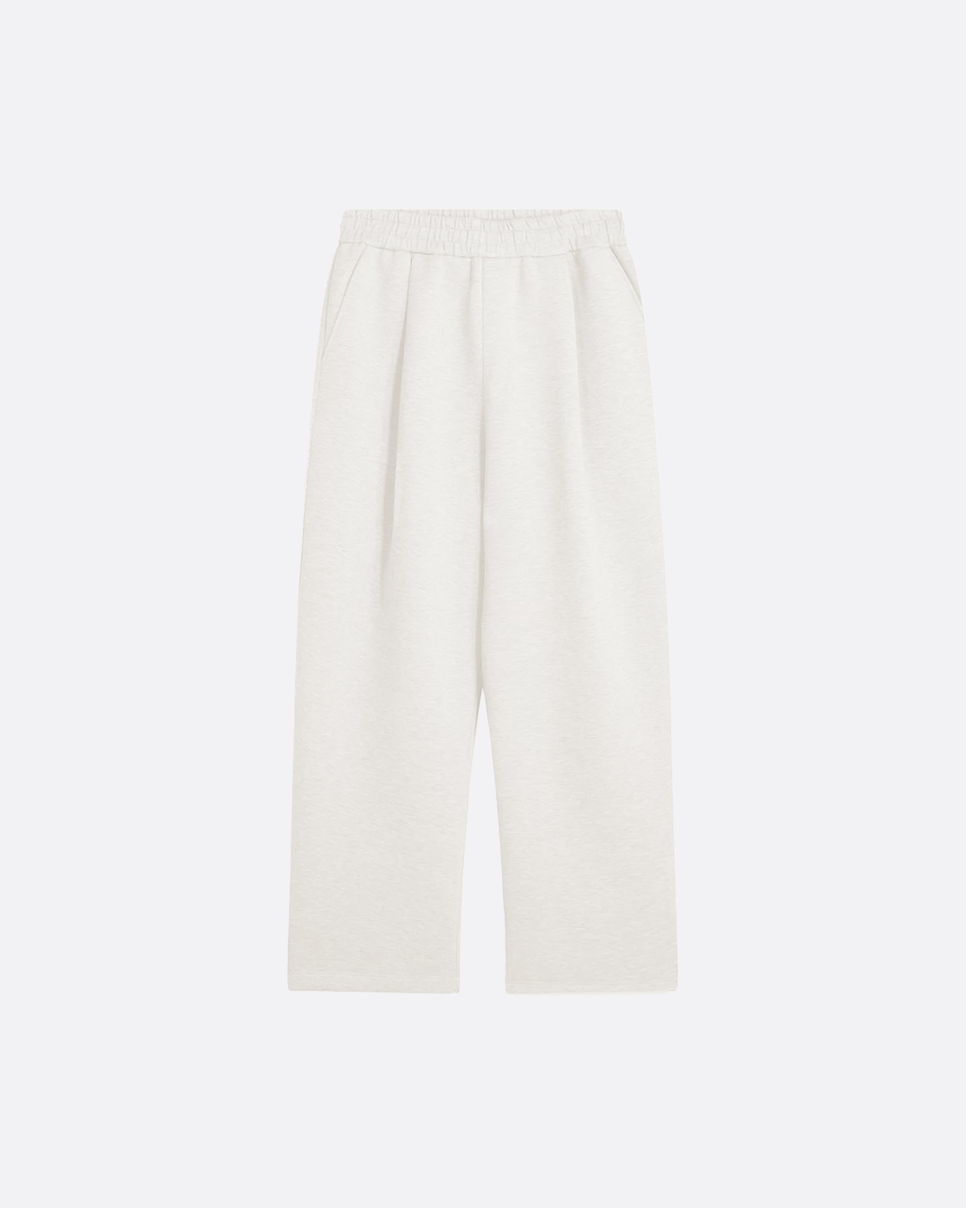 WIDE PLEATED SWEATPANTS - SAND