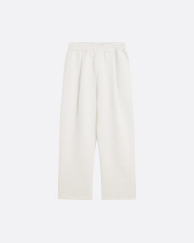 WIDE PLEATED SWEATPANTS - SAND