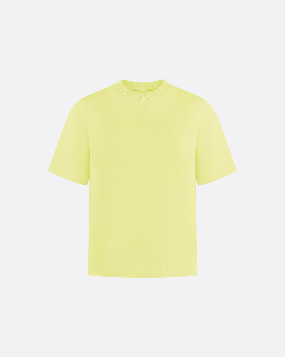 FITTED CROP T-SHIRT - BUTTER YELLOW